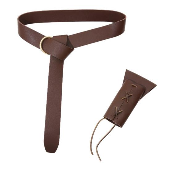 Medieval Belt Men Renaissance Belt Pirate Belt Stage Performance Cosplay Viking Belt Rapiers Sheath Belt for Role-Playing Games