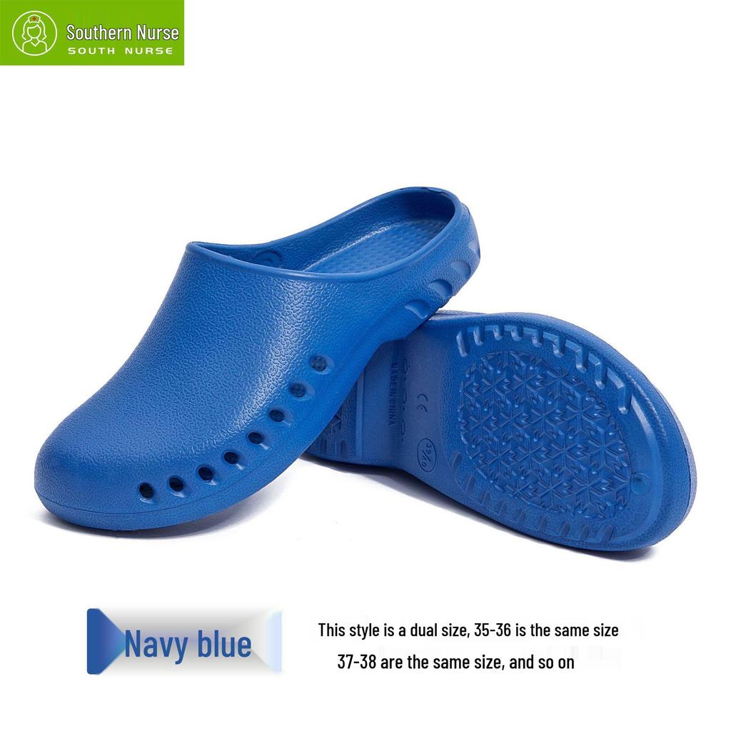 Non-Slip Closed Toe Surgical Slippers: Lab & Operating Room Protective Footwear for Nurses