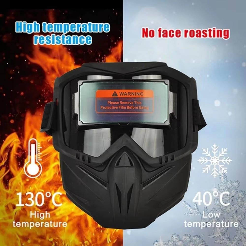 Head-mounted Welder Mask Detachable Welding Face Shield Auto Darkening Welding Helmet  Face Safety