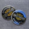 Harley Skull Motorcycle Fuel Tank Cover Personalized Decorative Aluminum Badge Sticker