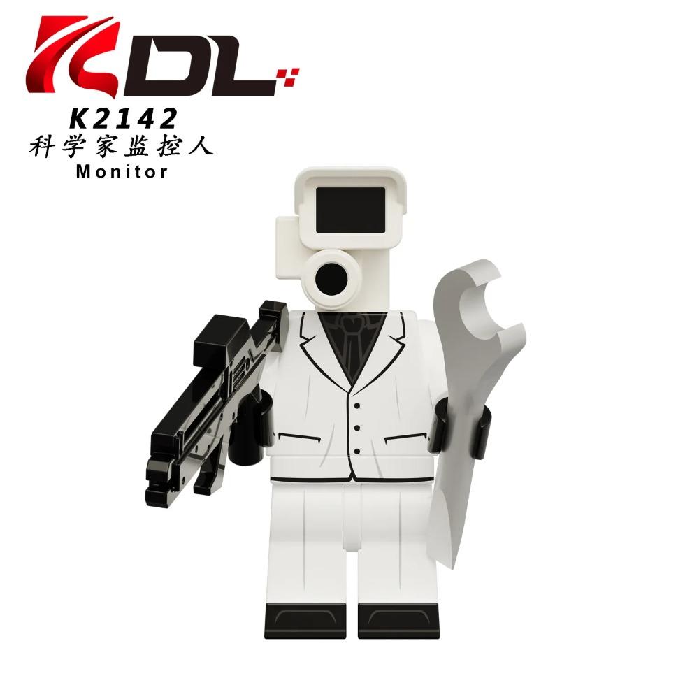 Skibidi Toilet MOC Abstract Robot Building Blocks Compatible With LEGO Monitor TV Man Delicate Figures Mini Model Bricks Toys