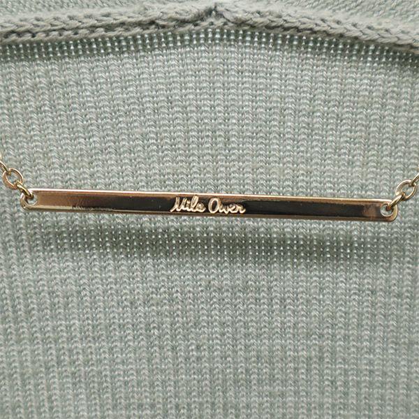 Mila Owen Long Sleeve Long Knit Cardigan Blue Gown Coat Women Used