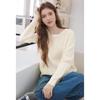 Women's Hollow-Out Long Sleeve Knit Top