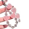 Sweet and high-value pink sugar love beads, girlish sense, mobile phone chain, bag pendant, keychain for girls
