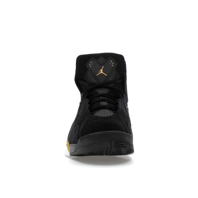 Air Jordan True Flight Black Metallic Gold Speckled Men Sneakers White 342964-072