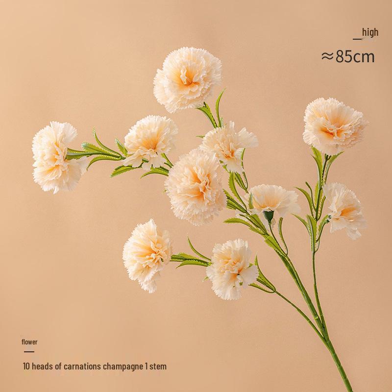 Luksusowy Bukiet Goździków Sztuczne Kwiaty jako Centralny Element Dekoracji Salonu lub Stołu Jadalnego