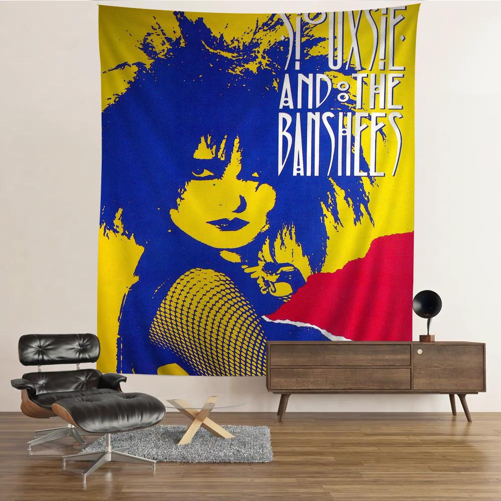 

Аниме Гобелен siouxsie and the bansheesХиппи Цветочные Ковры для Стен Декор Комнаты в Общежитии Дешевый Хиппи Настенное Украшение 74x94cm(29x37in)