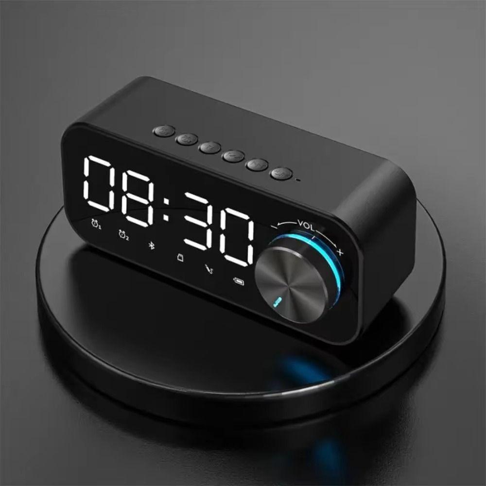 Small Size Mini Alarm Clock High Volume LED Alarm Clock 2 in1 Bluetooth Speakers  Home Use
