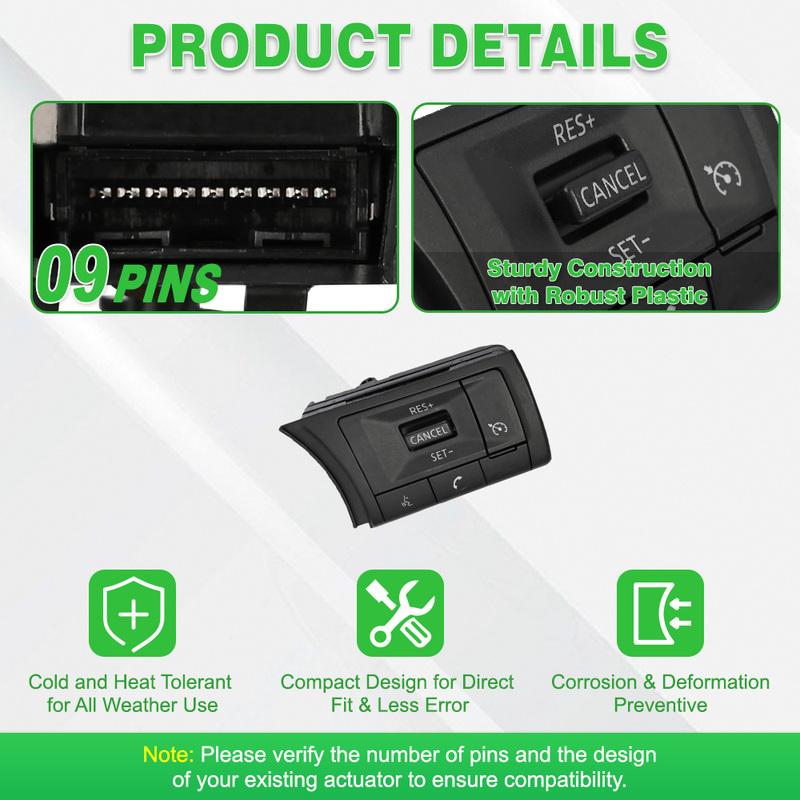 For Nissan Rogue Pathfinder 2024 Car Cruise Control Steering Wheel Audio Call Button Switch 25550-6RF2C