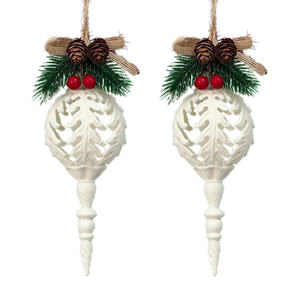 

2pcs/box Hanging Conch Crafts Pendants DIY Snail Christmas Decoration New Year style A