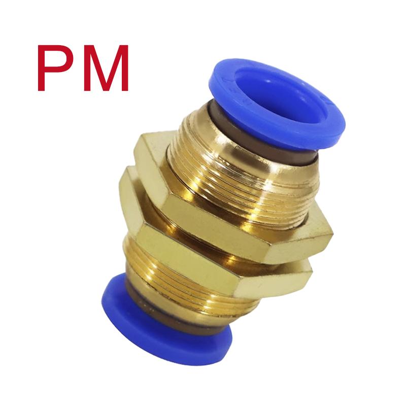 5PCS Pneumatic Fitting Pipe Connector Tube Air Quick Fittings Water Hose Couping 4 6 8 10 12 14mm PE/PU/PY/PK/PM/PZA/PV/SA Car Pressure Regulators 5