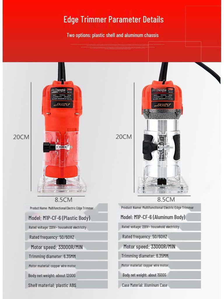 Invertovaná bakelitová frézka: Průmyslový okrajový ořezávač a drážkovací nástroj pro zpracování dřeva