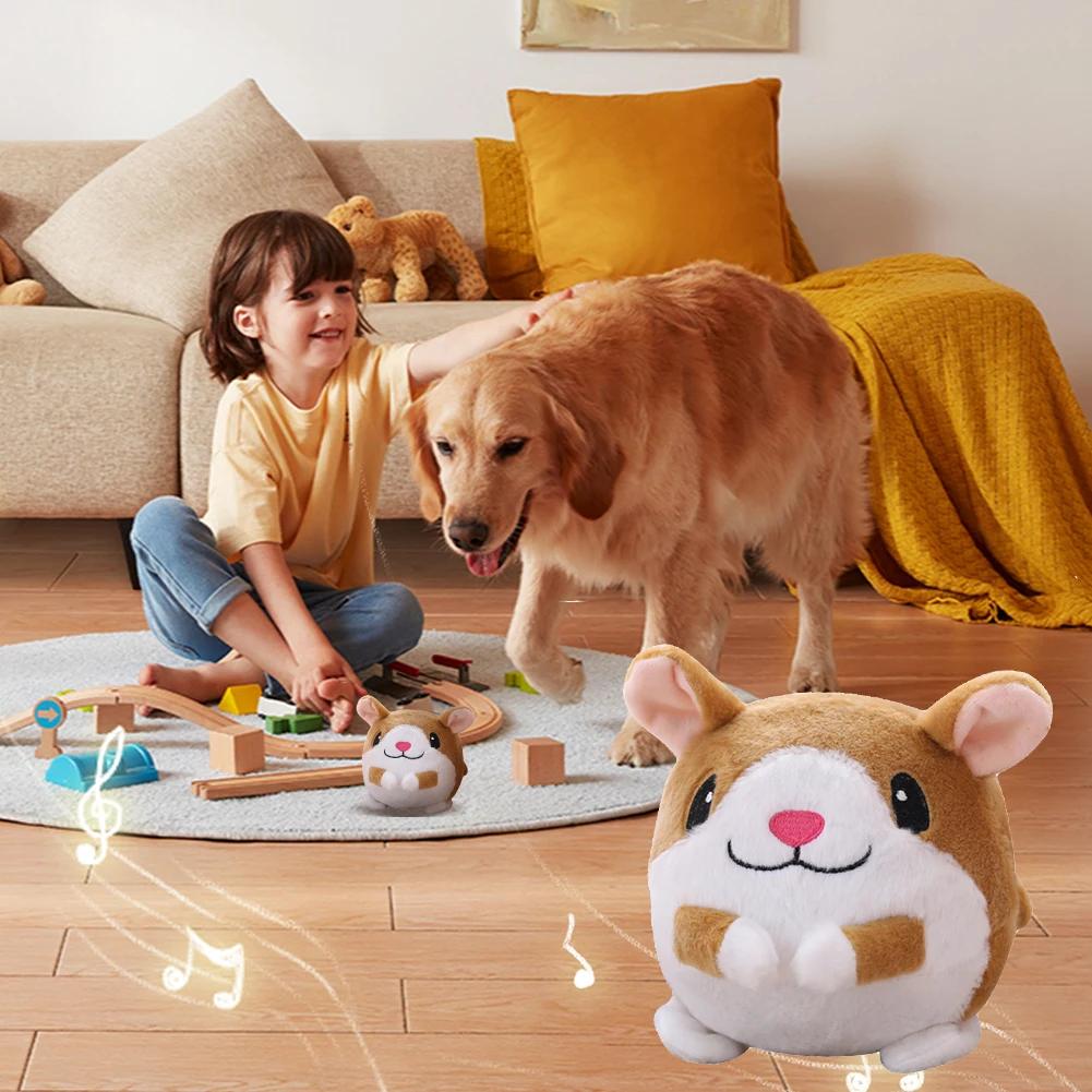 Elektronik Pet Köpek Oyuncak Top Pet Zıplayan Atlama Topları Konuşan Interaktif Köpek Peluş oyuncak bebekler Evcil Hayvanlar için Yeni Hediye USB Şarj Edilebilir