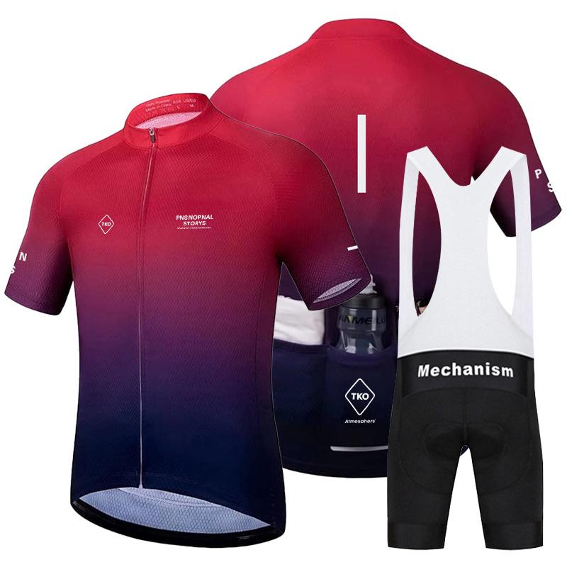 Traje de Ciclismo Transpirable de Verano 2026, Traje de Ciclismo, Nuevo Traje de Bicicleta de Manga Corta para Carretera, Traje para Bicicleta de Montaña, Ropa de Ciclismo, Seda de Leche.