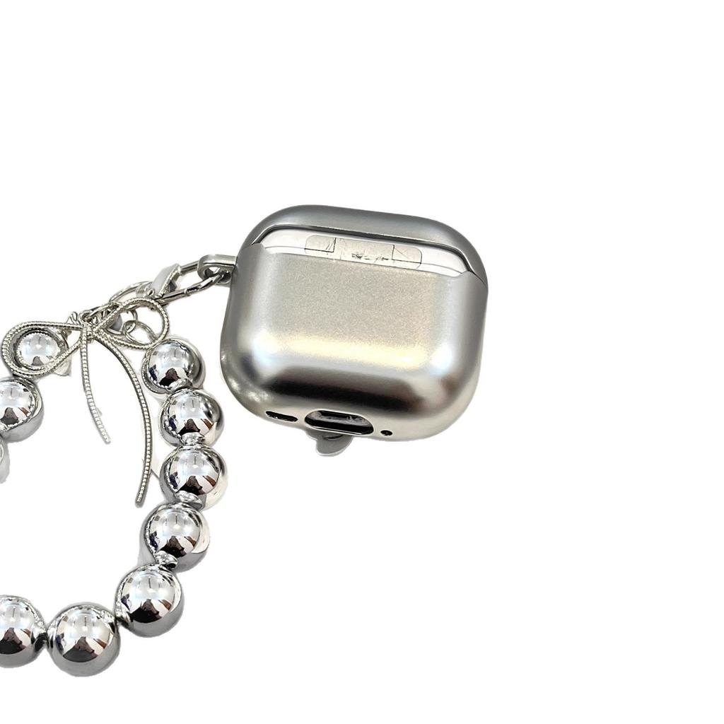 Simple ins silver-plated bow for Apple wireless bluetooth 1st generation 1st generation earphone case AirPods p