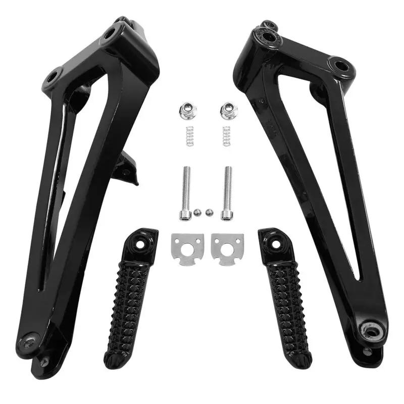 Motorcycle Rear Passenger Footrest Foot Peg Bracket Set For YAMAHA YZF R1 YZF-R1 2009 2010 2011 2012 2013 2014