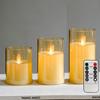 Acrylic Bullet-Shaped Remote-Controlled Flameless Candle Lamp