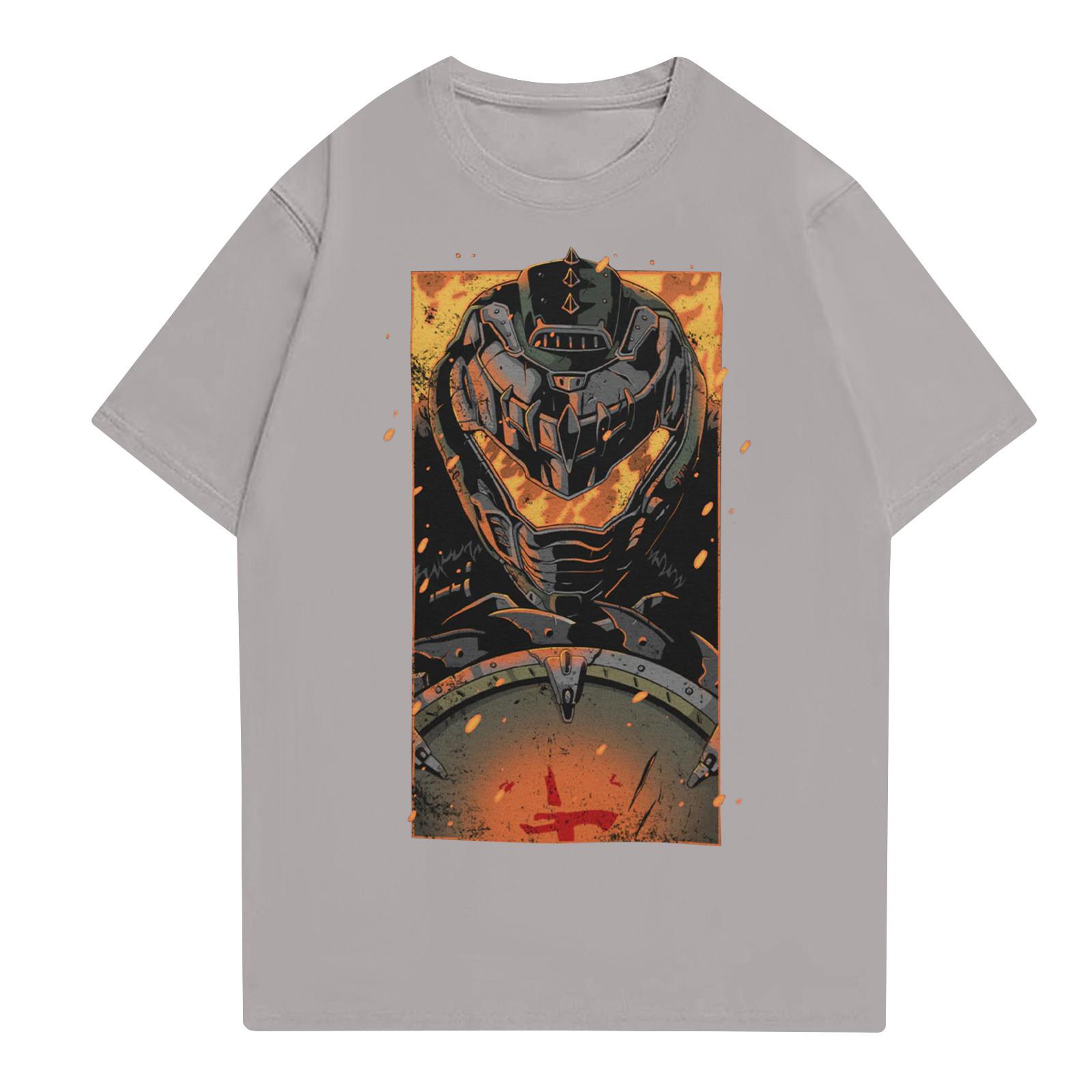 

Модные топы Aldult с круглым вырезом и коротким рукавом для работы, принтованные топы для лета XL