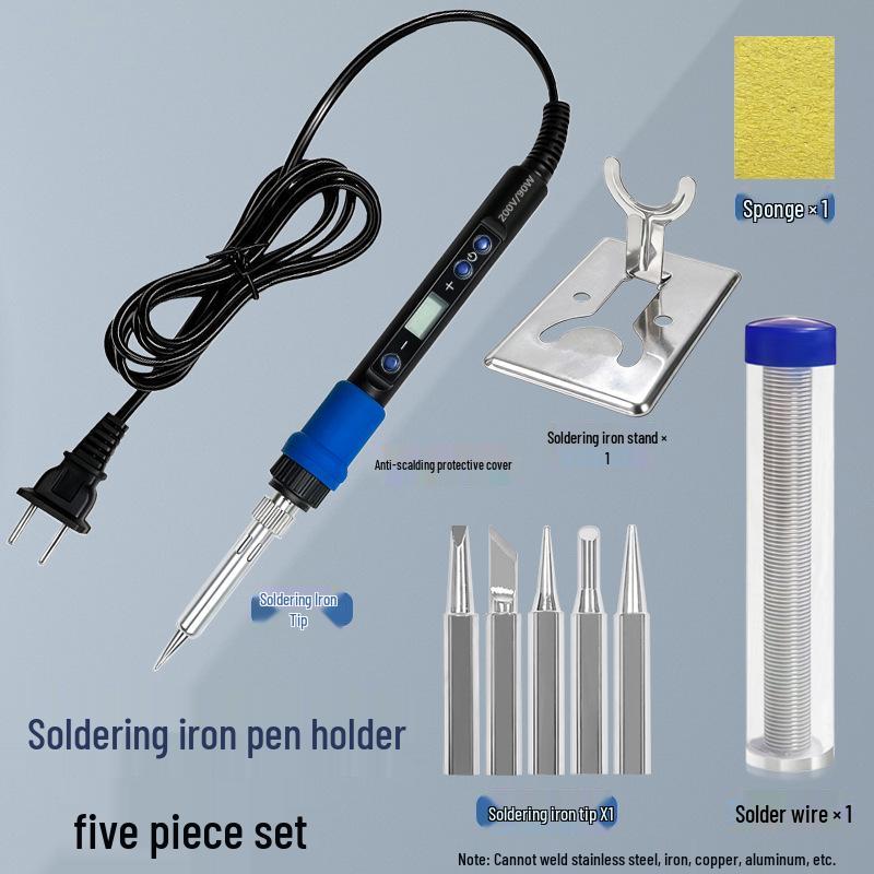 90W Electric Soldering Iron Kit - Constant Temperature Solder Gun for Home Welding and Repairs