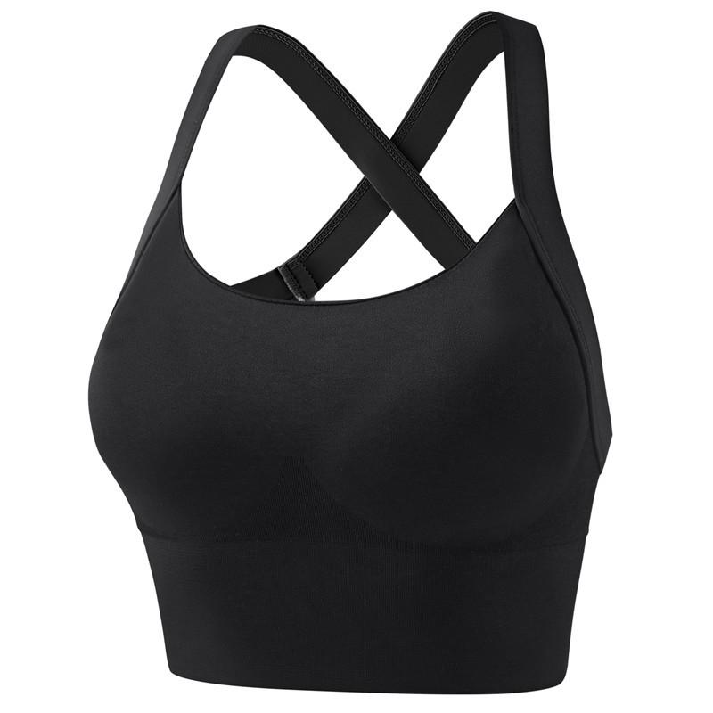 Women's High-Impact Shockproof Sports Bra with Strappy Back