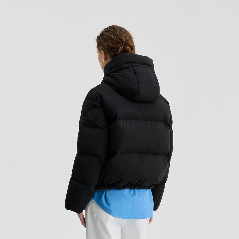 BINJORA Women's Short Hooded Puffer Down Jacket J5400DI20D