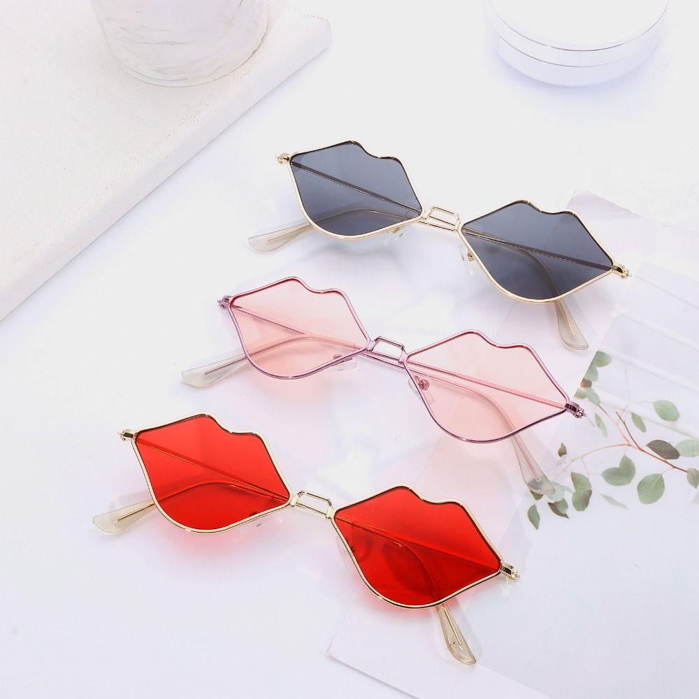 

Y2K очки для вечеринок в маленькой оправе, модные солнцезащитные очки для губ для женщин