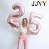 Foil Number Balloons Party Decorations for Birthday Wedding Baby Shower Festive Supplies Air Inflation Balloons