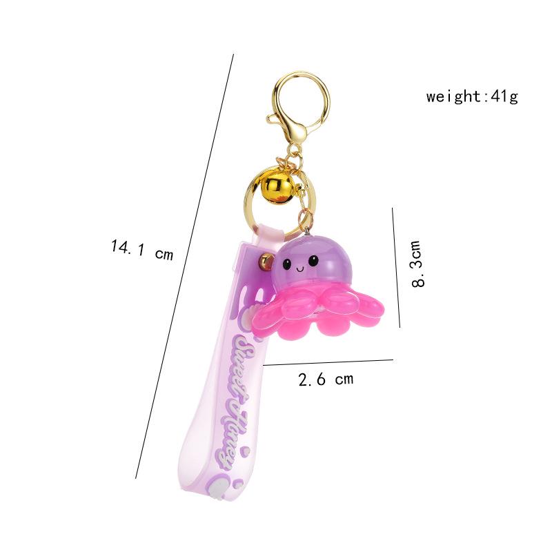 Pandantiv cu breloc cu caracatiță luminoasă din acril