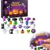 Idées de décoration d'Halloween Calendrier de l'Avent, Calendrier Compte à Rebours 24 Jours avec Pcs Cadeau à Montée Lente pour Enfants Jouets à Presser, Objet de Collection Effrayant