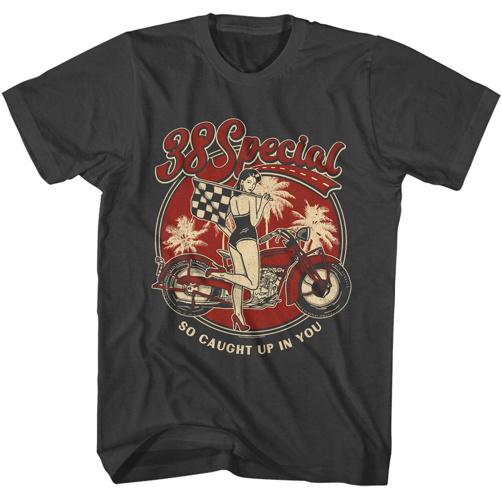 38 Special Band T Shirt Men039;s So Caught Up In You Rock Music Smoke Cotton Unisex T-Shirt XXXXL