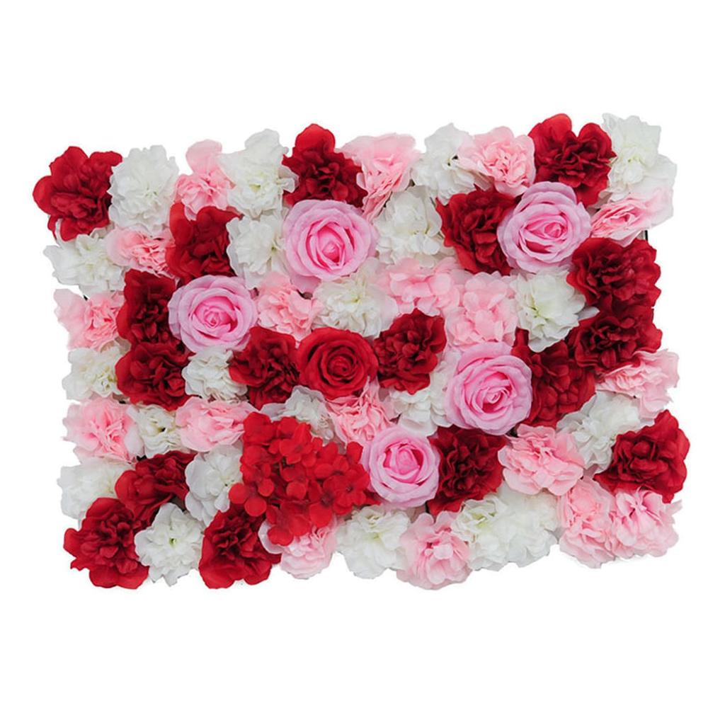 Artificial Flower Wall Panel Rose Flower Backdrop for Wedding Stage Home