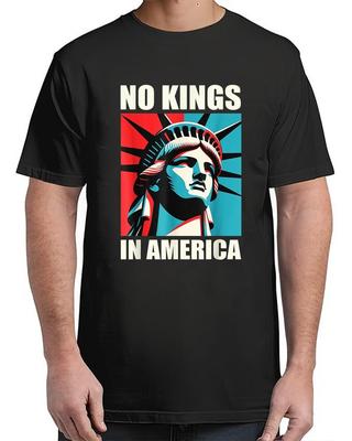 No Kings In America T-Shirt for Men & Women S–4XL