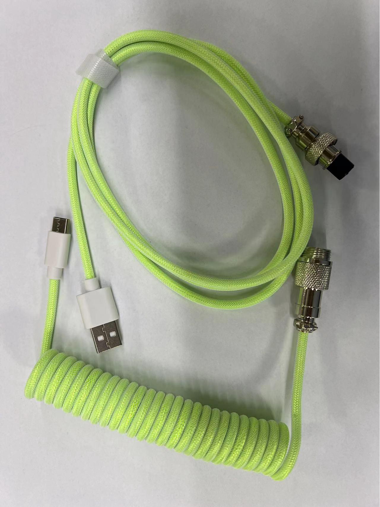 

DIY Aviation USB Data Cable for Gaming Keyboards 3 meters зелёный