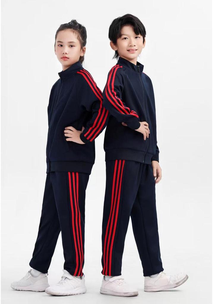 Unisex Long-Sleeve Stand Collar Sports Jacket & Training Suit Set - Autumn/Winter Collection