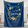 1pc Warm and Cozy Flannel Blanket for Mom - Perfect Gift for Birthdays and Special Occasions