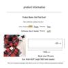 Christmas Red Plaid Double-Sided Scarf: Korean-Style Imitation Cashmere, Warm Tassel Neck Warmer Shawl for Couples