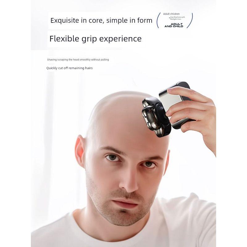 York Nine-Blade Bald Head Shaver, Specialized Shaving Razor for Bald Heads, Hair Clipper, Fully Washable Razor for Self-Shaving