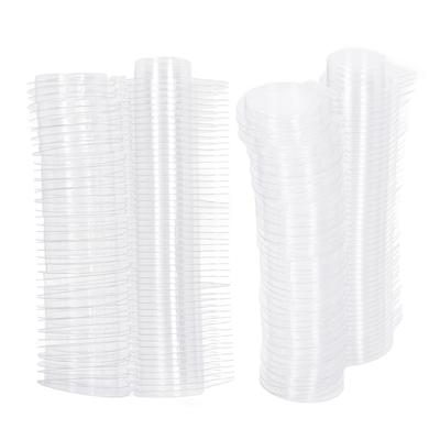 100 PCS Moules à Fondant Calmshell PET Séparés Transparents Trou de Suspension Contenant Vide pour Fondant pour Bougies DIY