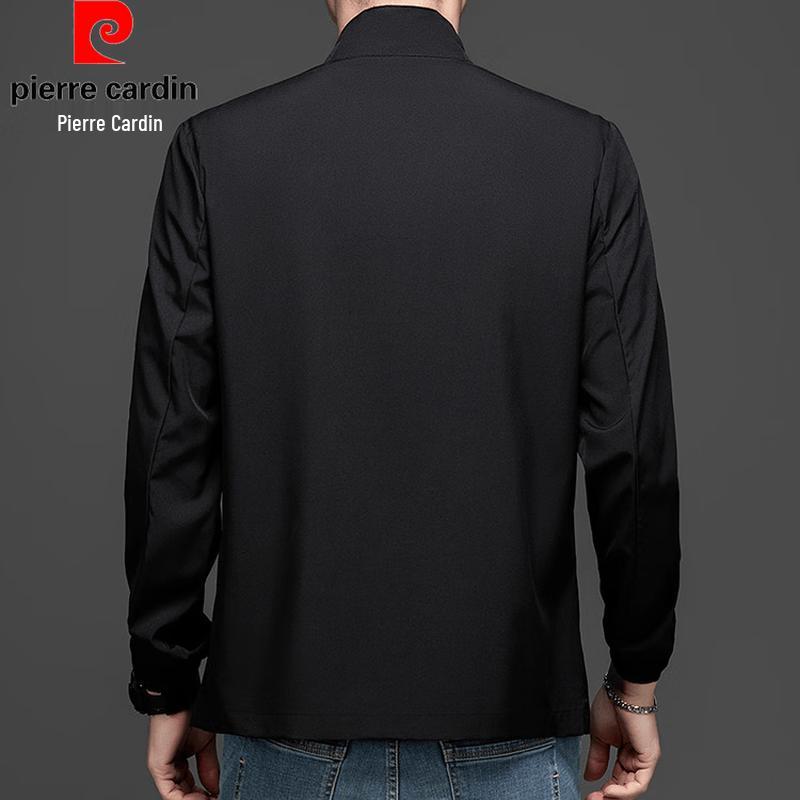 Pierre Cardin Men's Lightweight Ice Silk Stand Collar Jacket