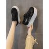 New Mesh Breathable Little White Shoes Women's Thick-soled, Lightweight and Versatile Small Casual Rhinestone Muffin Shoes