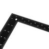 A84E-2X Teacher 0-30Cm 0-20Cm Measuring Range L Shaped Design Square Ruler Black