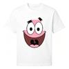 Pink Funny Cartoon Face Graphic T-Shirt Casual Short Sleeve S-5XL