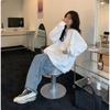 Ladies', Casual, Round Neck Pullover, Long Sleeved, Slightly Stretchy, Soft, High Neck, Versatile, Warm Top, Elastic Fabric