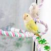 Comfortable Grip DIY Bendable Perch for Birds Cotton Rope Parrot Standing Perch  Cage Enrichment