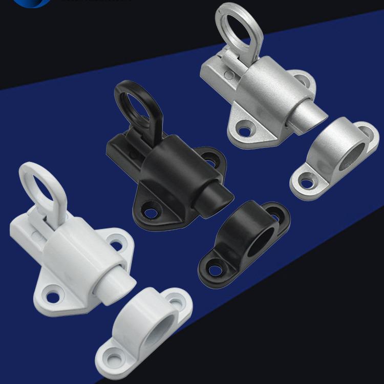 Solid Aluminum Aircraft Pin Lock Spring Bolt for Self-Closing Doors and Casement Windows