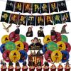 Harry Party Potter Decorations Cake Toppers Spiral Pull Flags Aluminum Set Foil