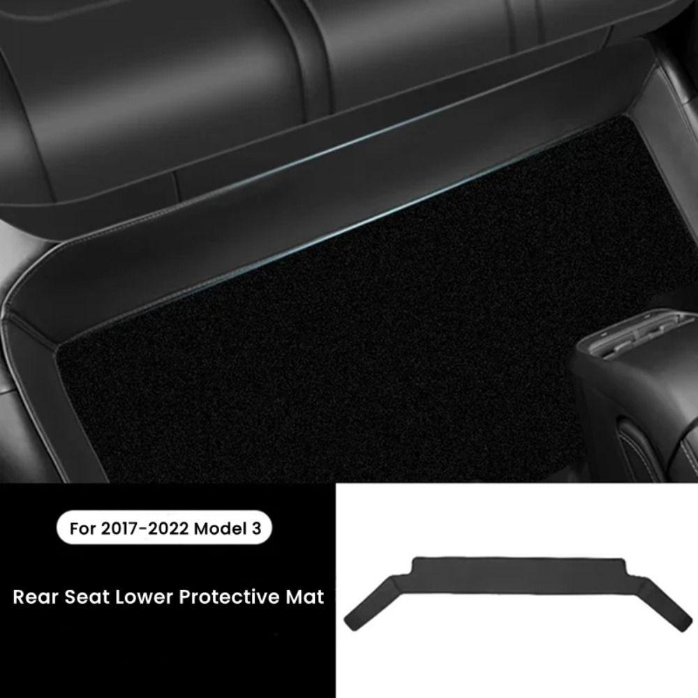 Durable Rear Seat Protective Mat Seat Lower Protector for Tesla Model Y Model 3 Car Interior