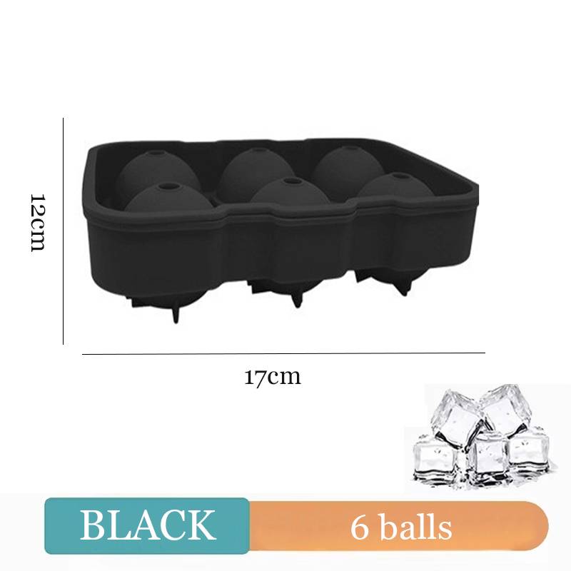 Summer 1pc Ice Cube Trays Silicone Ice Cube Molds for Freezer with Lid Reusable Whiskey Ice Mold Ball Diamond Ice Mold