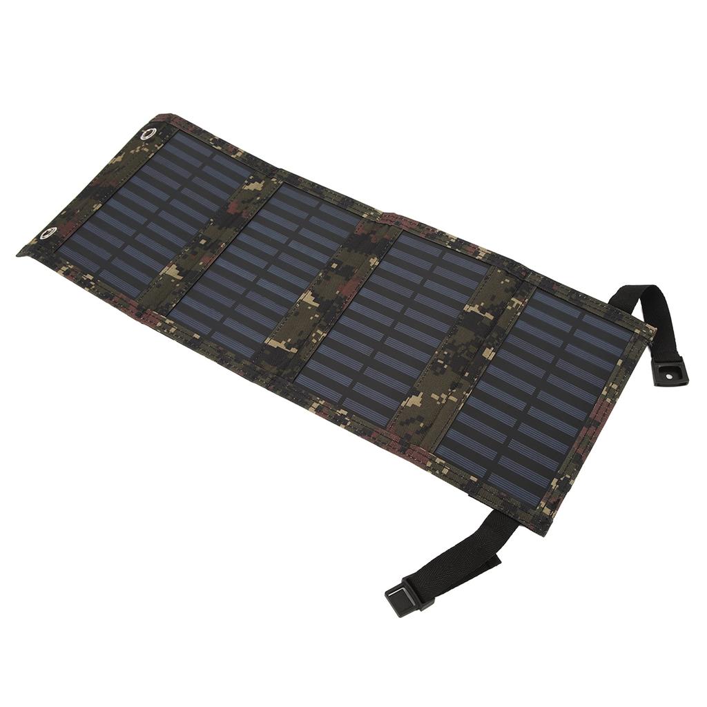 Folding Solar Panel with USB Port 5.5V 20W Monocrystalline High Efficiency IP65 Waterproof for Outdoor Camping