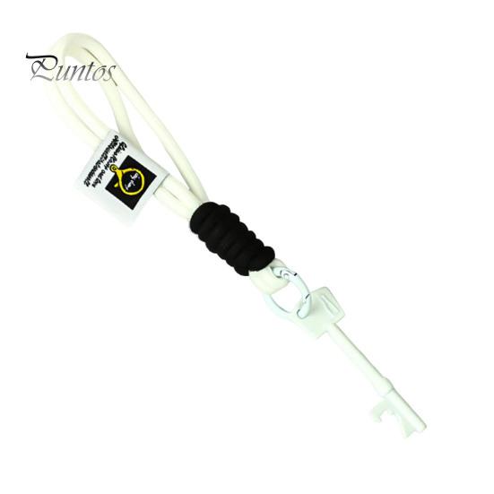 

Брелок-открывалка для бутылок, прочный нейлоновый плетеный шнурок, портативный легкий держатель для ключей для кемпинга и пешего туризма белый